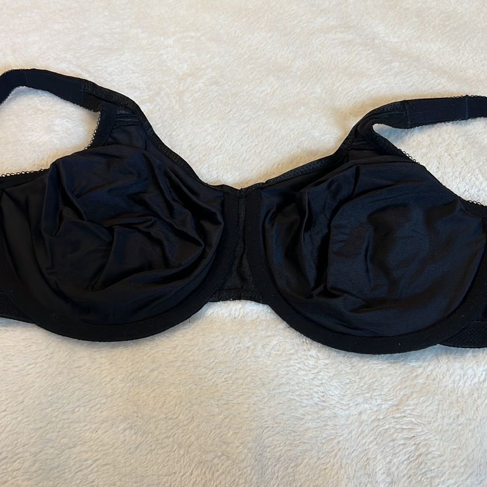 Wacoal Midnight Black Lace Bra Size 36DDD (F) - Picture 11 of 15
